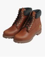 Bottines 6 inch Premium en cuir grande taille cognac