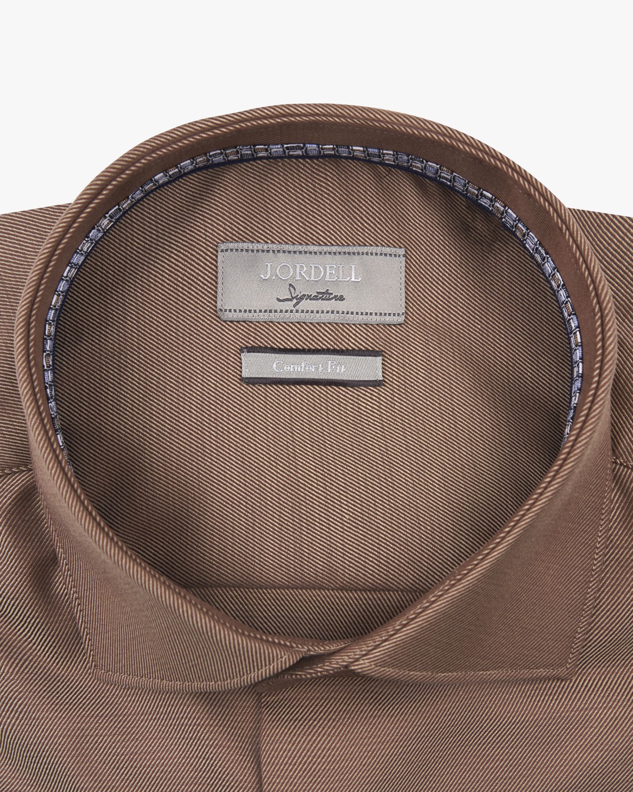 Chemise twill easy care grande taille camel