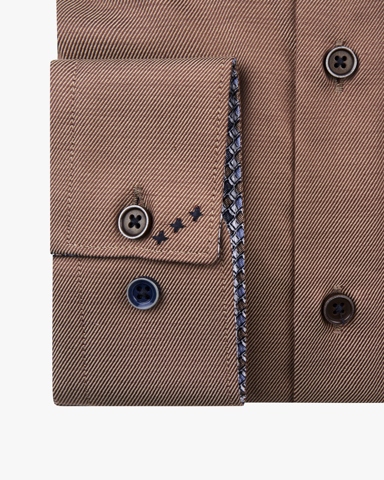 Chemise twill easy care grande taille camel