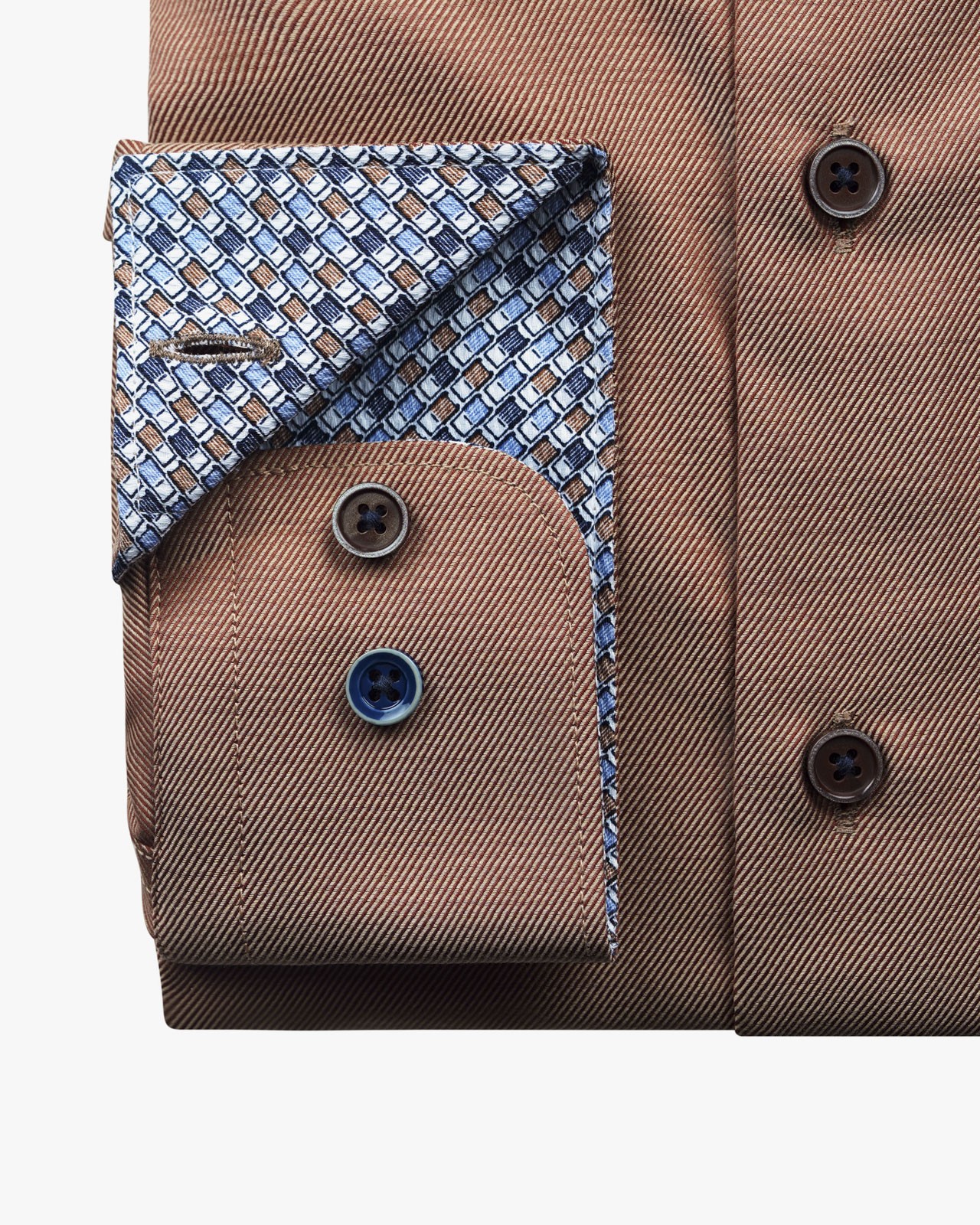 Chemise twill easy care grande taille camel