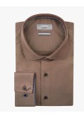 Chemise twill easy care grande taille camel
