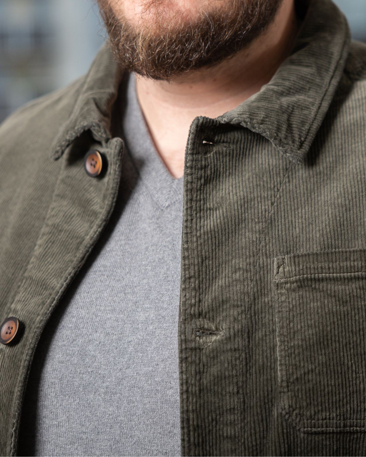 Surchemise grande taille vert kaki