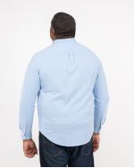 Chemise en maille grande taille bleu ciel