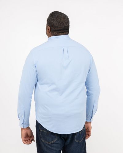 Chemise en maille grande taille bleu ciel