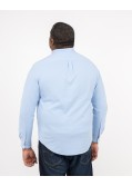 Chemise en maille grande taille bleu ciel