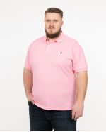 Polo piqué grande taille rose