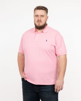 Polo piqué grande taille rose