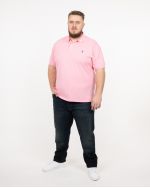 Polo piqué grande taille rose