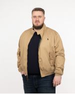 Blouson grande taille beige