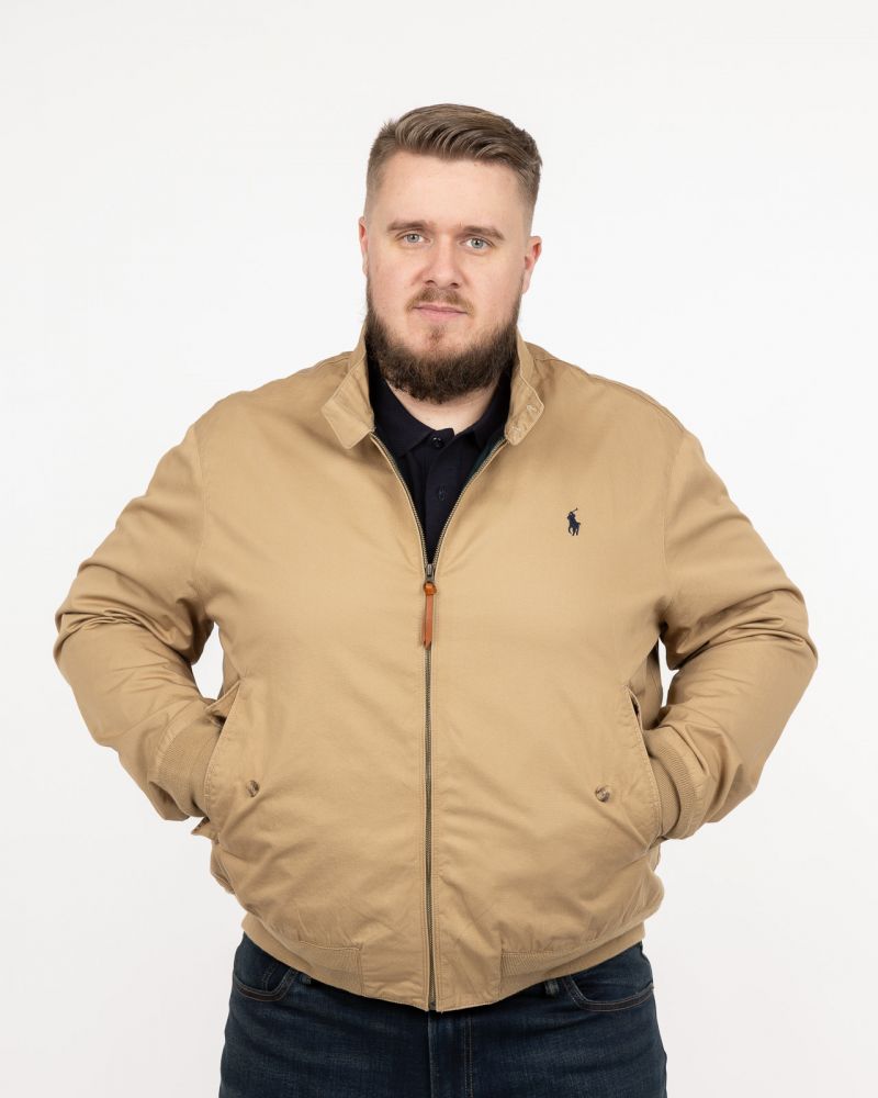 Blouson grande taille beige