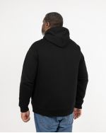 Sweat à capuche grande taille noir