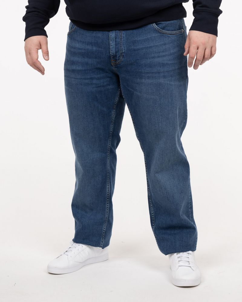 Jean regular grande taille bleu indigo