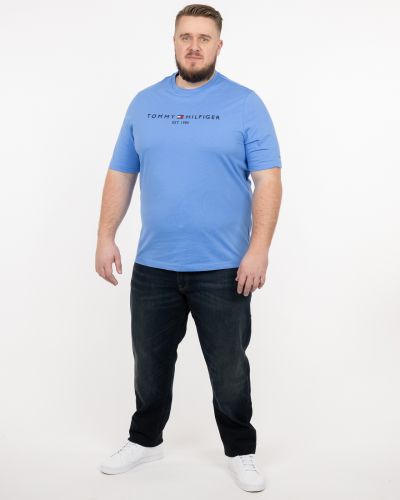 T-shirt grande taille bleu clair