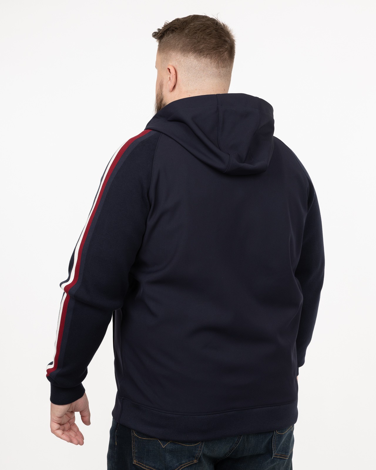 Gilet bimatière grande taille bleu marine