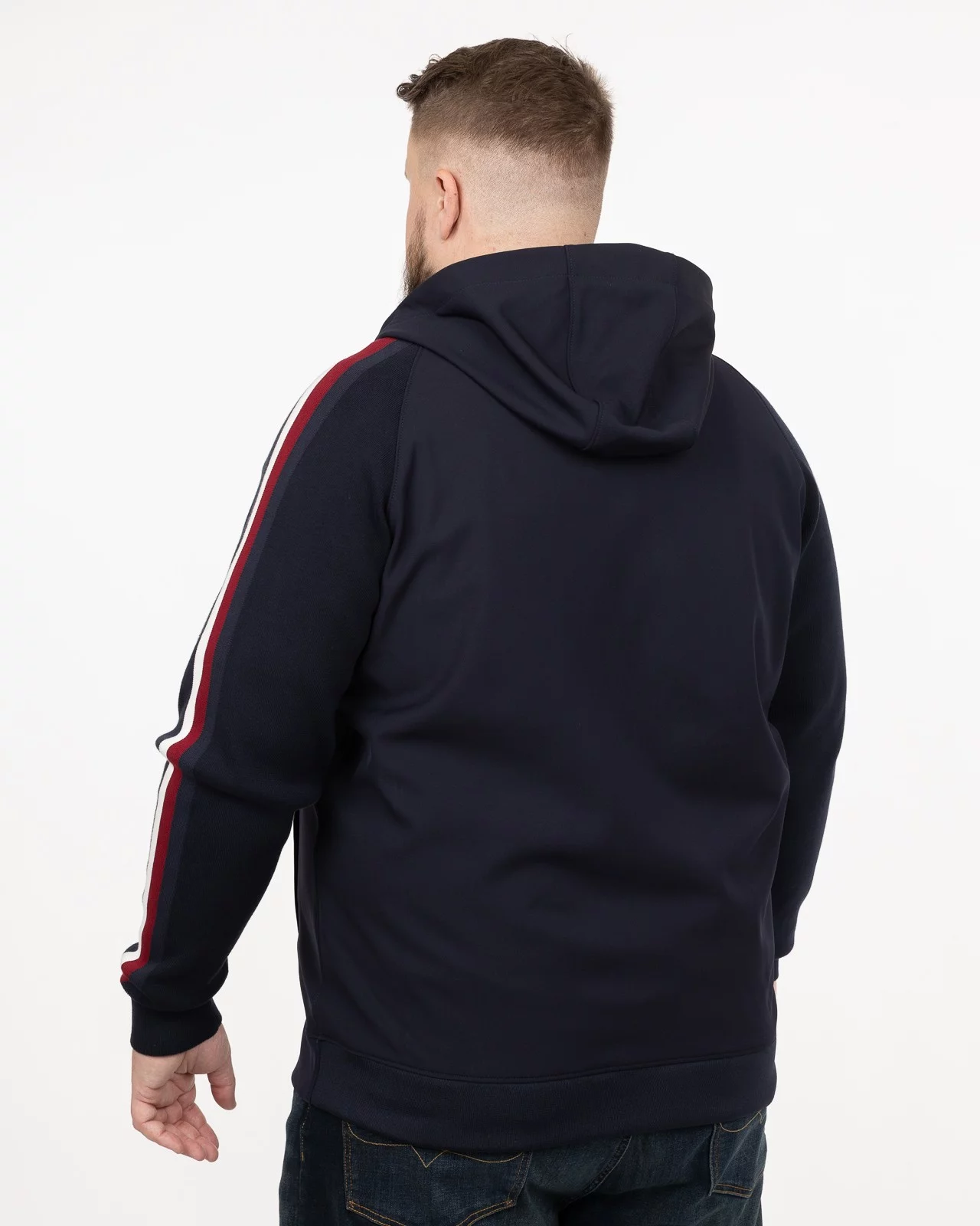 Gilet bimatière grande taille bleu marine