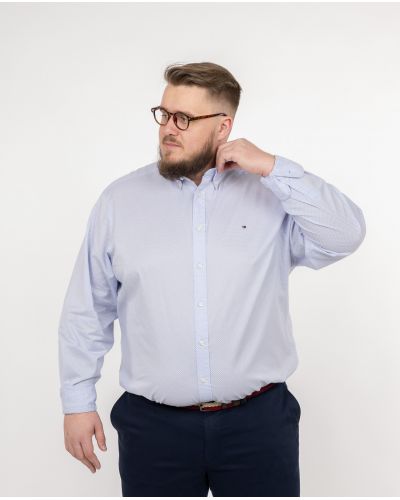 Chemise fantaisie grande taille bleu marine