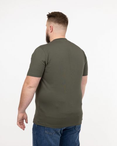 T-shirt col rond grande taille vert