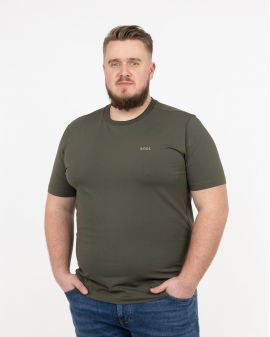 T-shirt col rond grande taille vert