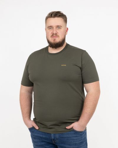 T-shirt col rond grande taille vert