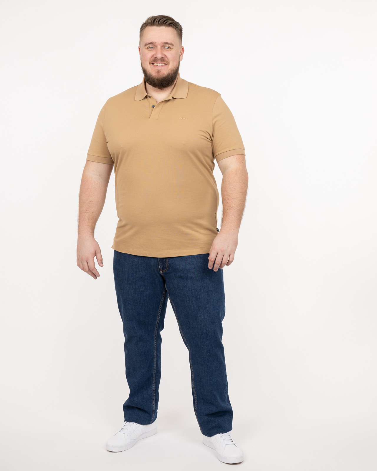 Polo Pallas grande taille beige