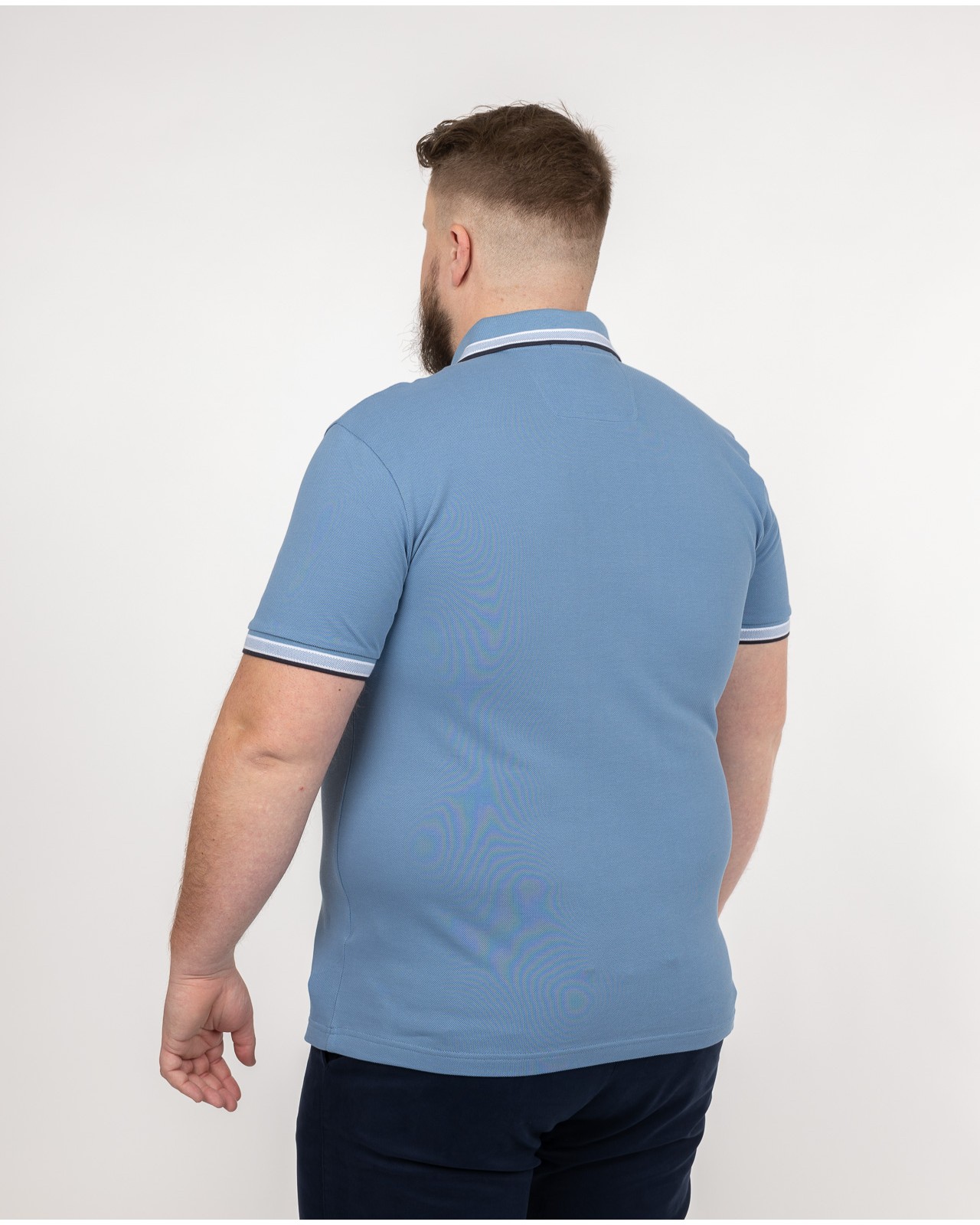 Polo Paddy grande taille bleu