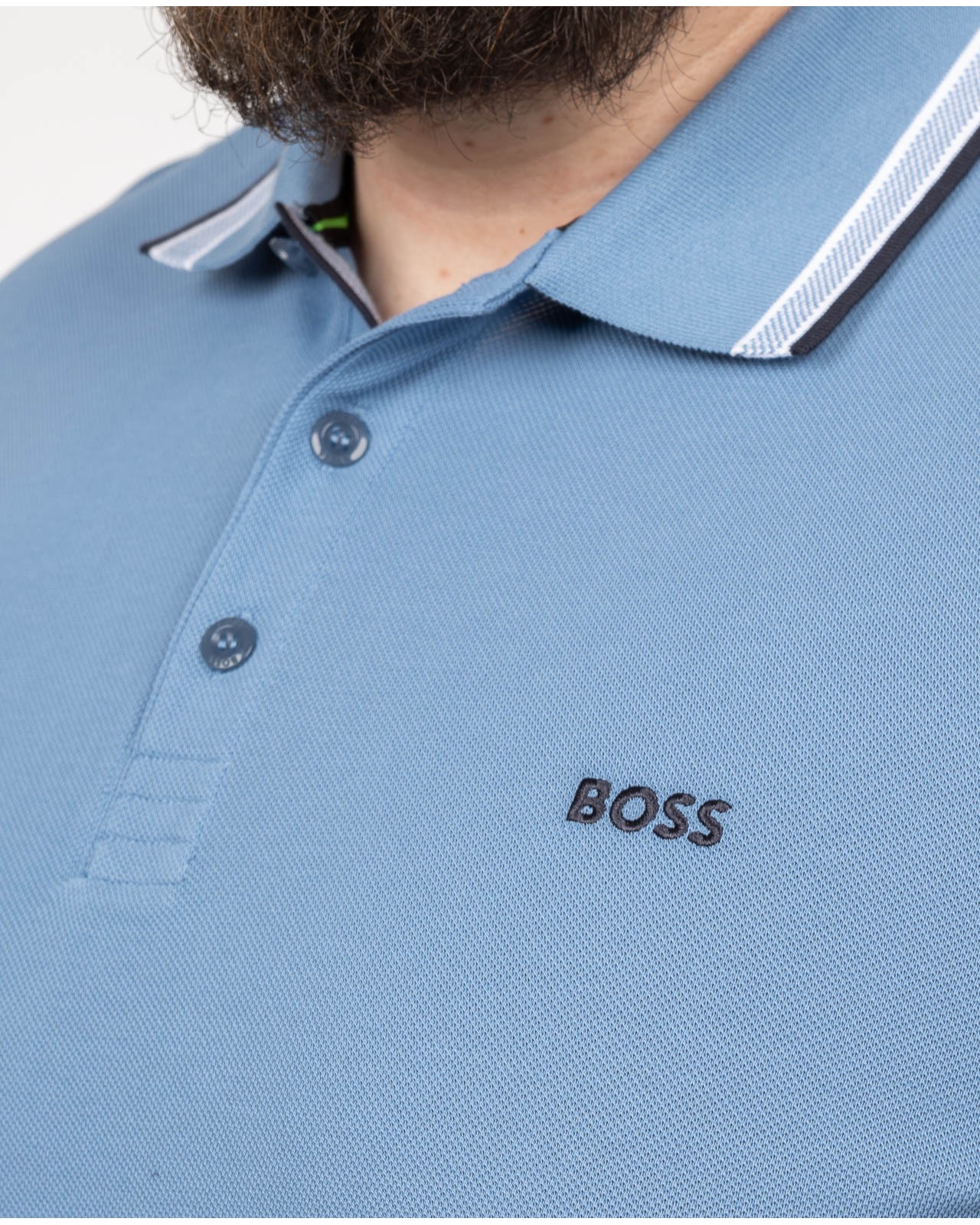 Polo Paddy grande taille bleu