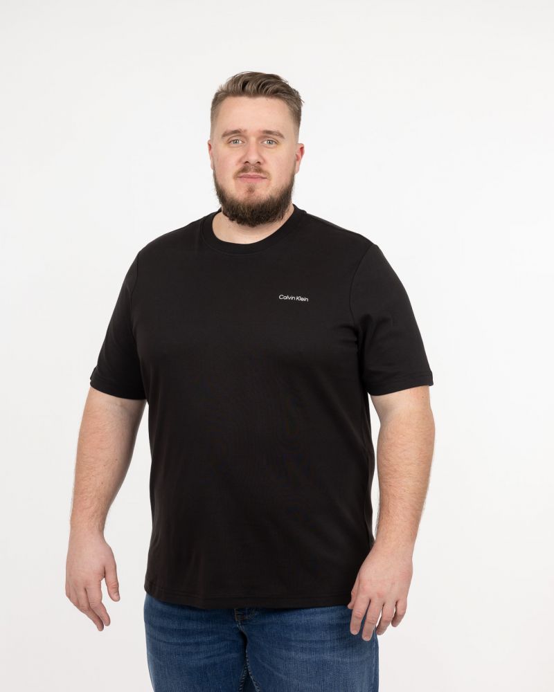 T-shirt interlock grande taille noir