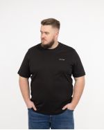 T-shirt interlock grande taille noir