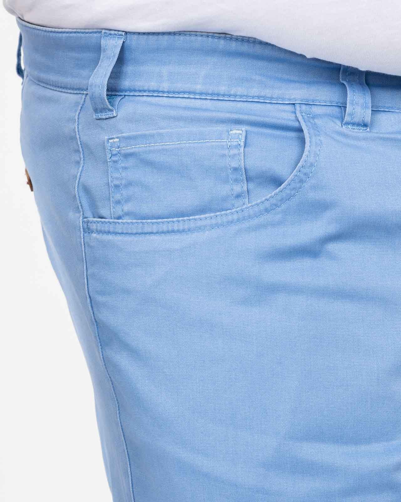 Pantalon chino grande taille bleu clair
