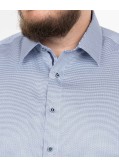 Chemise dobby non iron grande taille bleu