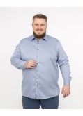 Chemise dobby non iron grande taille bleu