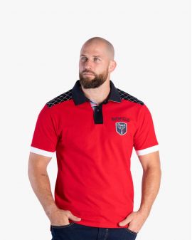 Polo piqué grande taille rouge