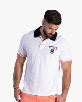 Polo piqué grande taille blanc