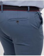 Pantalon chino avec ceinture grande taille bleu