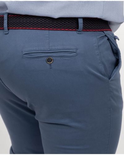 Pantalon chino avec ceinture grande taille bleu