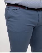 Pantalon chino avec ceinture grande taille bleu