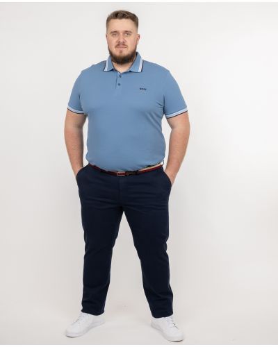 Pantalon chino avec ceinture grande taille bleu marine