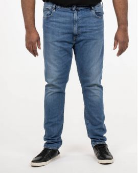 Jean 512 slim grande taille bleu délavé