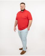 Pantalon chino oxford grande taille bleu