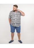 Short chino grande taille bleu ciel