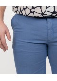 Short chino grande taille bleu ciel