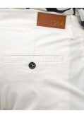 Short chino twill grande taille blanc cassé