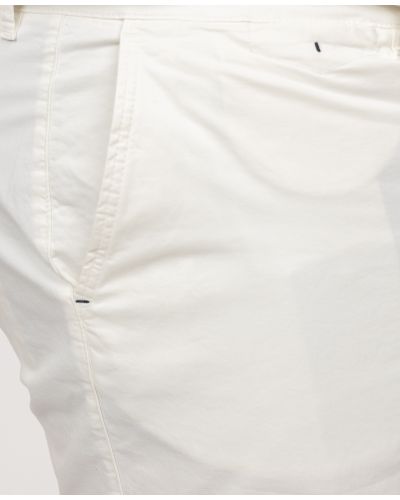 Short chino twill grande taille blanc cassé