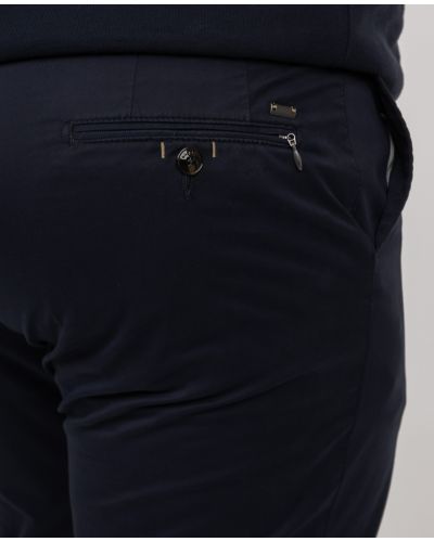 Pantalon chino grande taille bleu marine