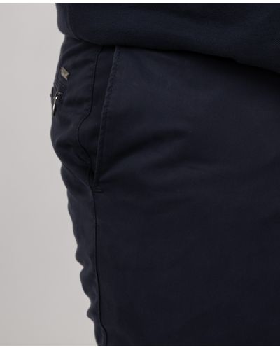 Pantalon chino grande taille bleu marine