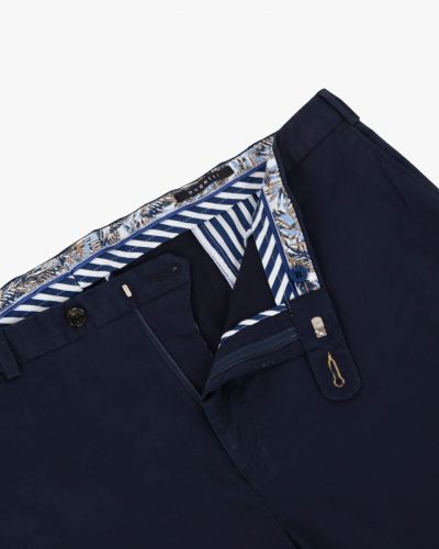 Pantalon chino grande taille bleu marine