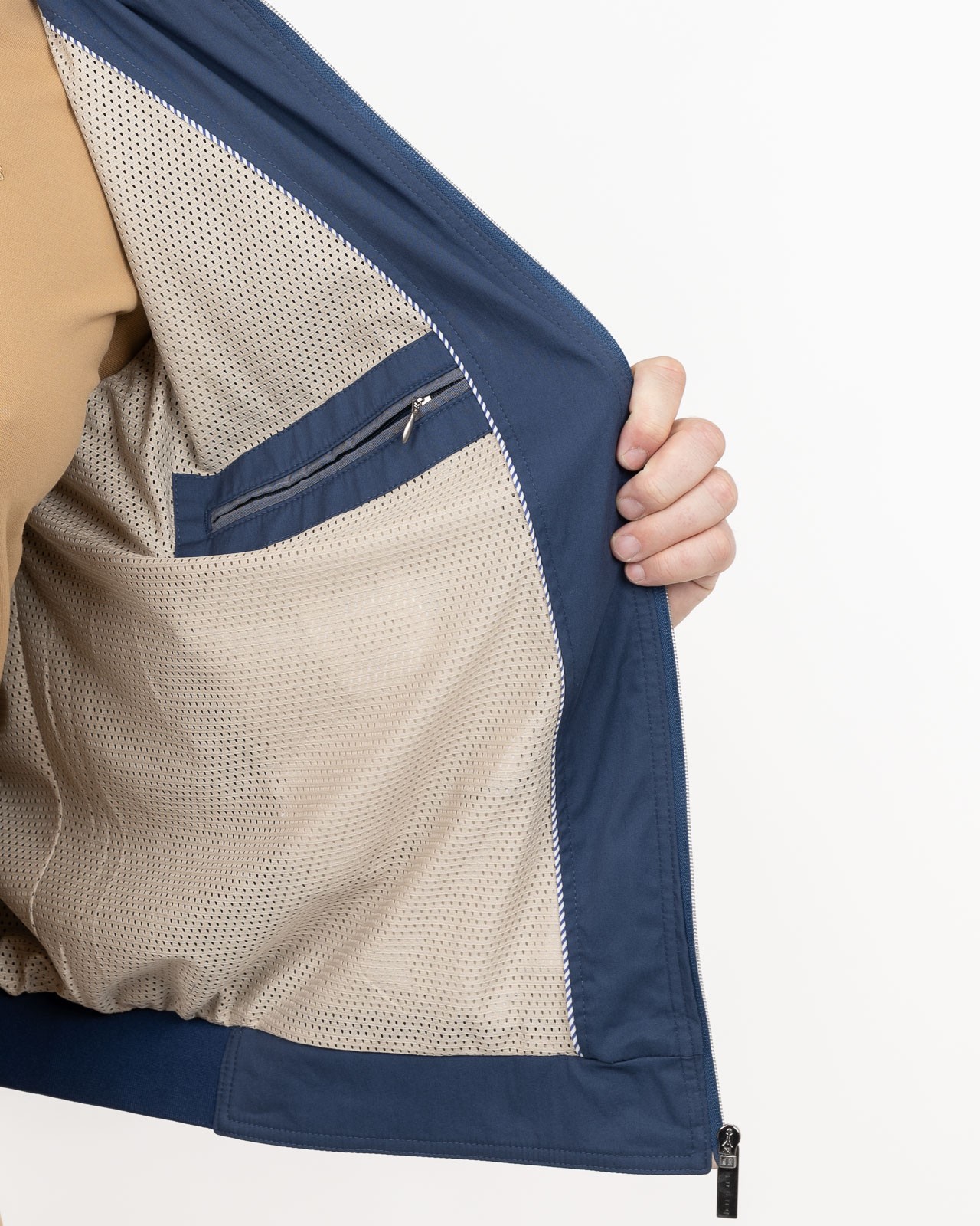 Blouson teddy grande taille bleu