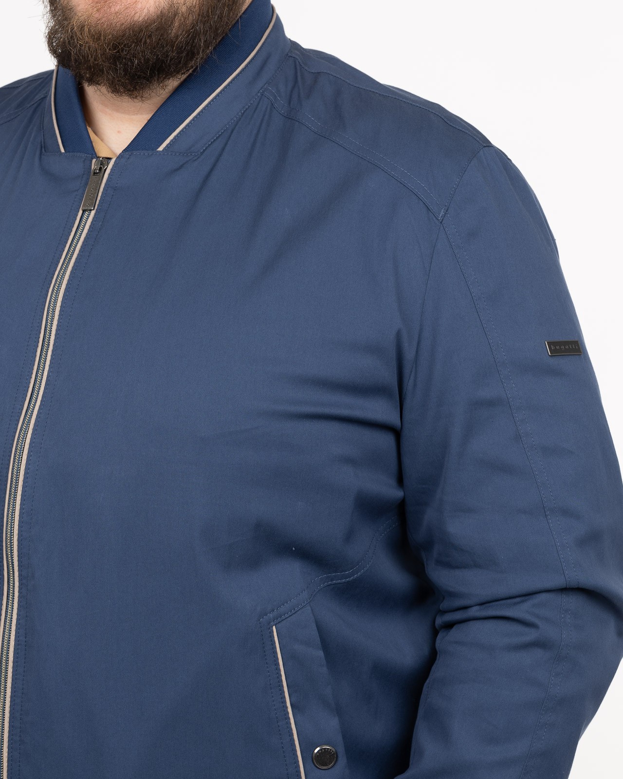 Blouson teddy grande taille bleu