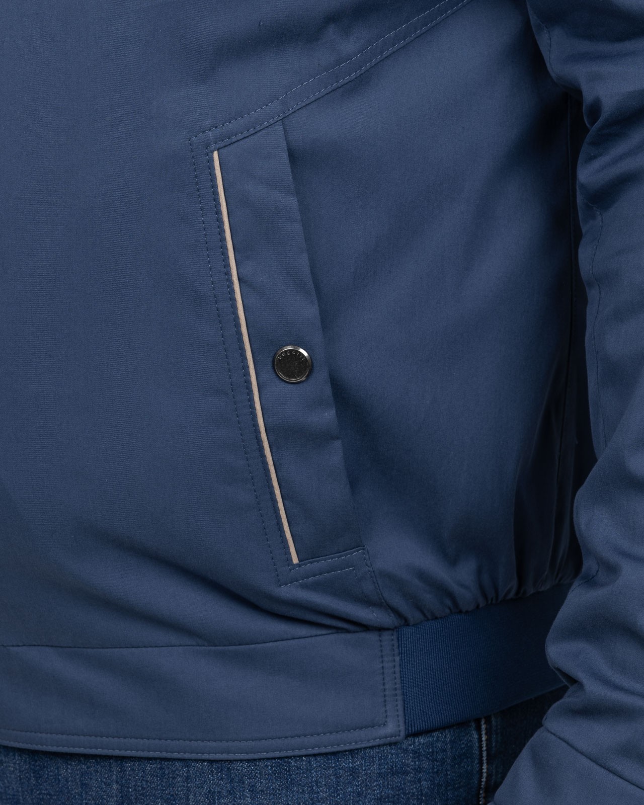 Blouson teddy grande taille bleu