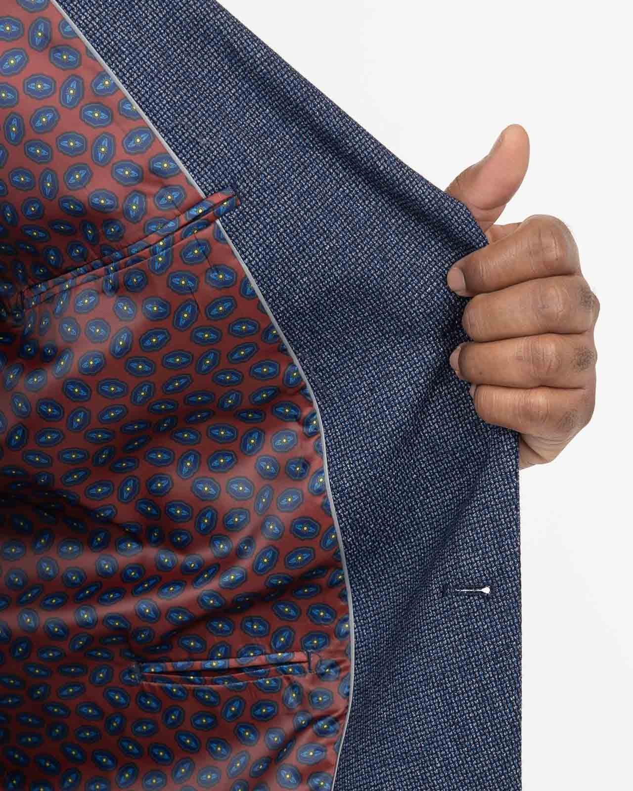 Veste structurée grande taille bleu marine